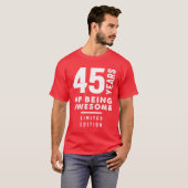 45 jaar oude cadeau | 45e geboorte-cadeauideeën t-shirt (Voorkant volledig)