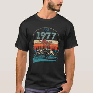 45 jaar oude geboorte Gift EST May 1977 Limited Ed T-shirt