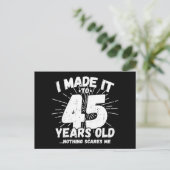 45 Jaar Oude Sarcastische Meme Leuke 45e Verjaarda Briefkaart (Staand voorkant)