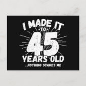45 Jaar Oude Sarcastische Meme Leuke 45e Verjaarda Briefkaart (Voorkant)