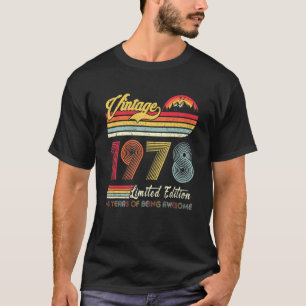 45 jaar oude Vintage 1978 45e verjaardag 2 T-shirt