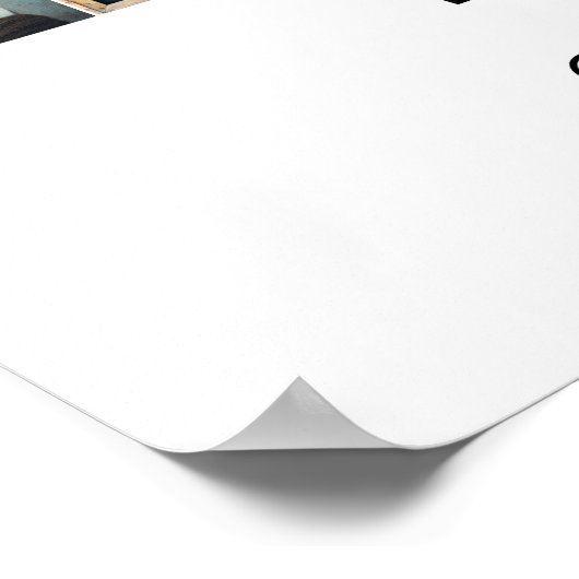 45 jaar Photo Collage Ruby Wedding Jubileum Poster (Hoek)