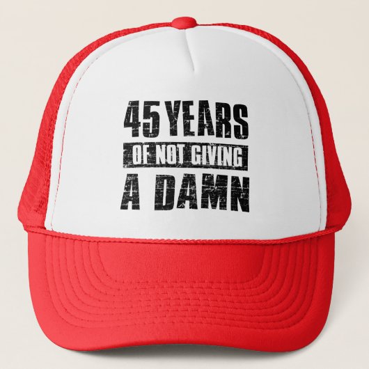 45 jaar trucker pet (Voorkant)