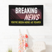45 Jaar Werken Jubileum 45ste Werknemer Spandoek (Insitu)