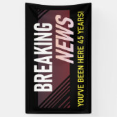 45 Jaar Werken Jubileum 45ste Werknemer Spandoek (Verticaal)