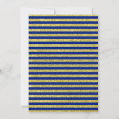 45-jarig jubileumfeest - saffierblauw goud kaart (Achterkant)