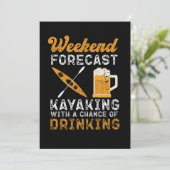 45.Kayaking Weekend Forecast Kayaking With A Chanc Save The Date (Staand voorkant)