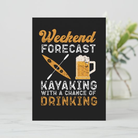 45.Kayaking Weekend Forecast Kayaking With A Chanc Save The Date (Staand voorkant)
