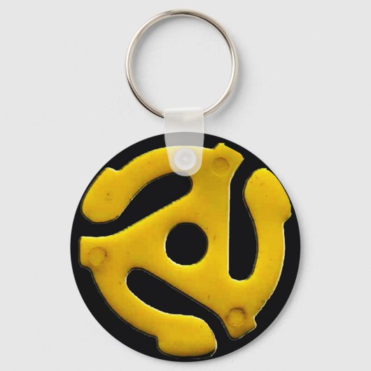 45 Kunststof toevoeging vinylplaat Sleutelhanger (Voorkant)