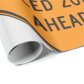 45 MPH Snelheidszone Ahead Custom Traffic Sign Cadeaupapier (Rol Hoek)