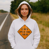 45 MPH Snelheidszone Ahead Custom Traffic Sign Hoodie