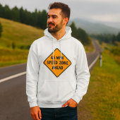 45 MPH Snelheidszone Ahead Custom Traffic Sign Hoodie