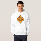 45 MPH Snelheidszone Ahead Custom Traffic Sign Hoodie (Voorkant volledig)