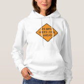 45 MPH Snelheidszone Ahead Custom Traffic Sign Hoodie (Voorkant)