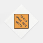 45 MPH Snelheidszone Ahead Custom Traffic Sign Servet (Hoek)