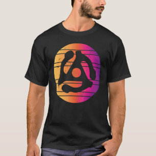 45 Muziek Opname Adapter 60s 70s T-shirt
