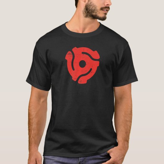 45 Record adapter 45 Rpm Adapter 45 Spoeladapter T-shirt (Voorkant)
