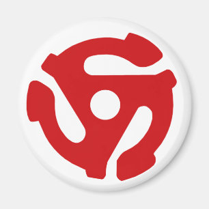 45 RECORD ADAPTER koelkastmagneet Magneet