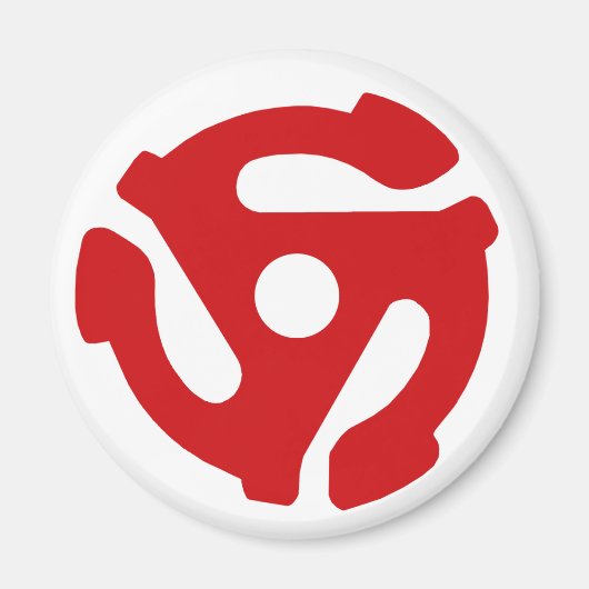 45 RECORD ADAPTER koelkastmagneet Magneet (Voorkant)