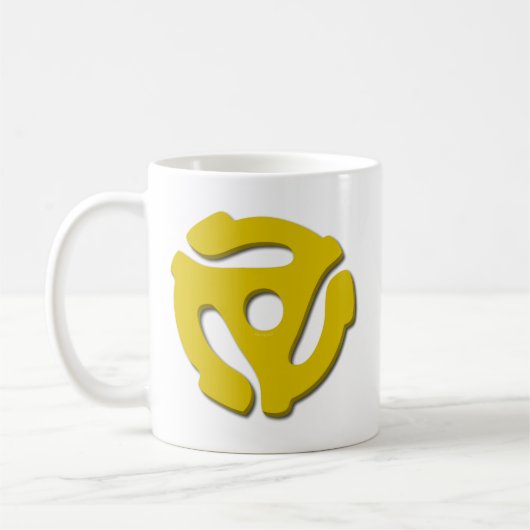 45 Record adapter Koffiemok (Links)