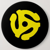 45 Record adapter Ronde Button 6,0 Cm (Voorkant)