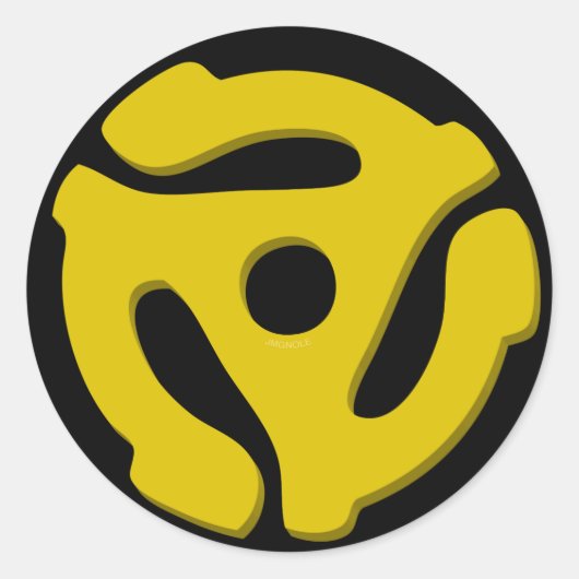 45 Record adapter Ronde Sticker (Voorkant)