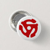 45 RECORD ADAPTOR-toets Ronde Button 3,2 Cm (Voorkant /achterkant)