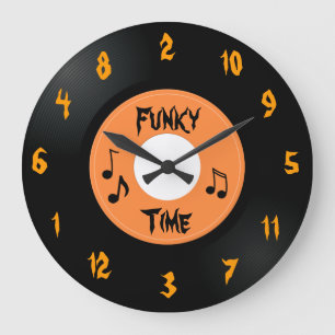 45 Record (Funky Time) - Aangepaste klok
