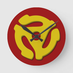 45-recordadapter ronde klok