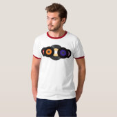 45 records Retro T-shirt (Voorkant volledig)