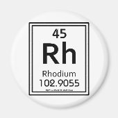 45 Rhodium Magneet (Voorkant)