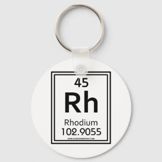 45 Rhodium Sleutelhanger