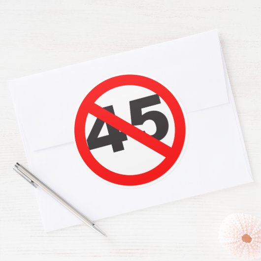 45 RONDE STICKER (Envelop)