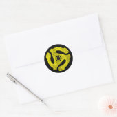 45 rpm Adapter Power Symbol Sticker Retro Vinyl (Envelop)