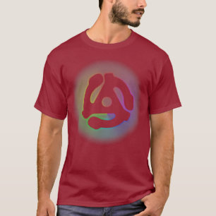 45 RPM Adapter Rainbow Electronic Dance Muziek T-shirt