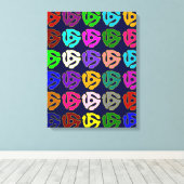 45 rpm Canvasprint Canvas Afdruk (Insitu (Houten vloer))