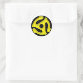 45 RPM-plaatadaptersticker Ronde Sticker (Tas)