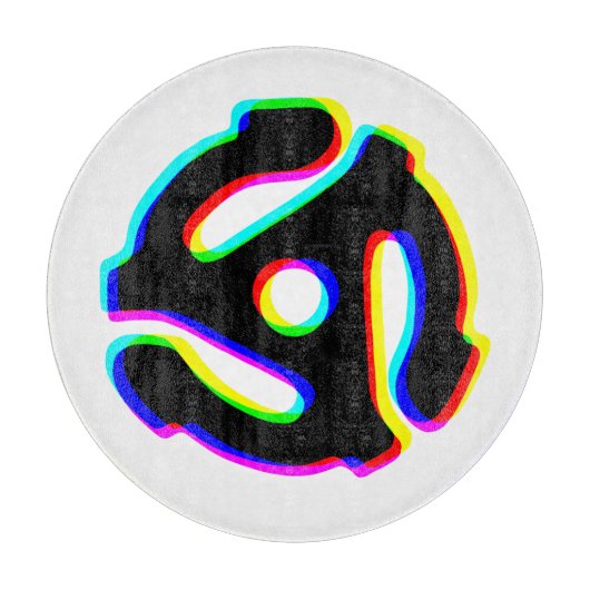 45 rpm Record Adapter Snijplank (Voorkant)