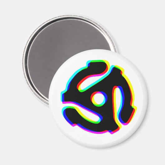 45 rpm record-adaptermagneet magneet (Voorkant / Achterkant)