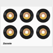 45 rpm record ronde sticker (Vel)
