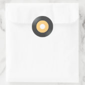 45-rpm record ronde sticker (Tas)