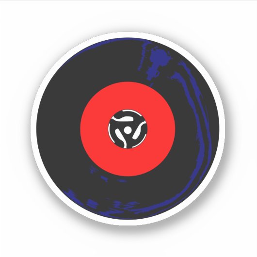 45 RPM SIneenrecord Sticker (Voorkant)