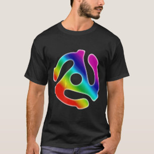 45 rpm Spider Record Adapter DJ Shirt 80s Muziek T