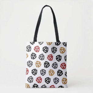 45 RPM Vinyl Record Canvas tas – Retro Muziek