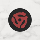  45 RPM Vinyl Record Confetti – Retro Muziek (Kleine voorkant)