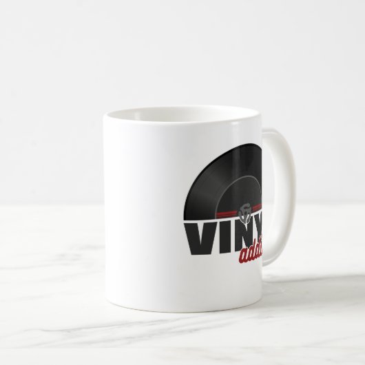  45 RPM Vinyl Record Koffie Mok – Retro Mus (Voorkant rechts)