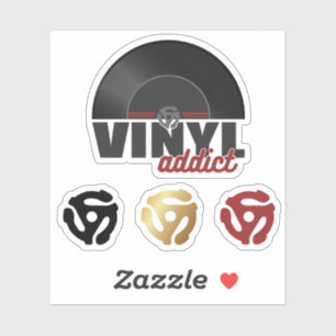  45 RPM Vinyl Record Sticker – Retro Muziek