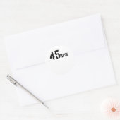 45 Rpm Vinyl Ronde Sticker (Envelop)