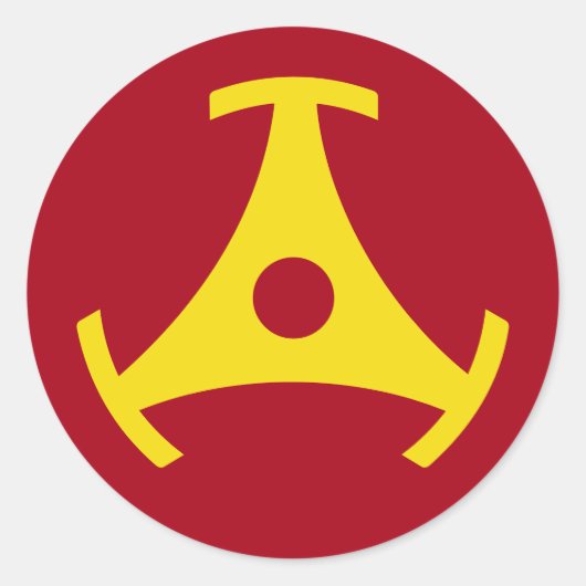 45-rpm vinylrecordadapter ronde sticker (Voorkant)