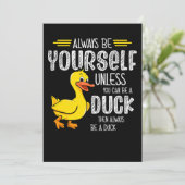 45.Rubber duck for a Duck Lovers Save The Date (Staand voorkant)
